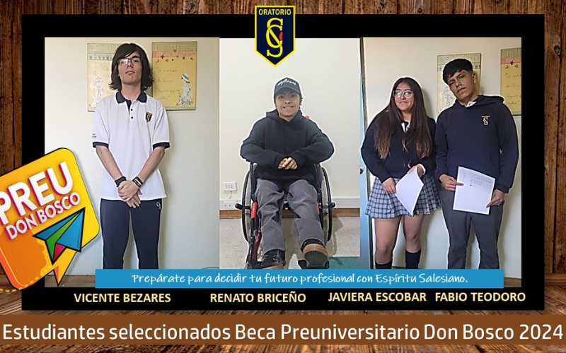 Alumnos Seleccionados Beca Preuniversitario Don Bosco